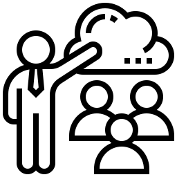 Cloud training icon